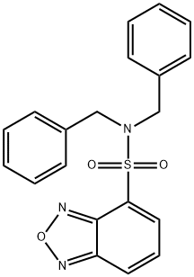 N,N-dibenzyl-2,1,3-benzoxadiazole-4-sulfonamide Structural