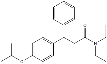 N,N-diethyl-3-phenyl-3-(4-propan-2-yloxyphenyl)propanamide Structural