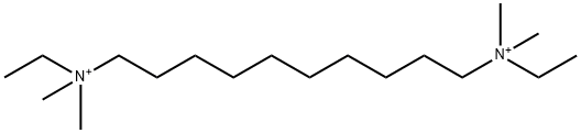 ethyl-[10-[ethyl(dimethyl)azaniumyl]decyl]-dimethylazanium Structural