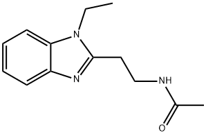 N-[2-(1-ethylbenzimidazol-2-yl)ethyl]acetamide Structural