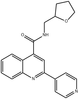 N-(oxolan-2-ylmethyl)-2-pyridin-4-ylquinoline-4-carboxamide Structural