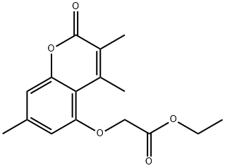 ethyl 2-(3,4,7-trimethyl-2-oxochromen-5-yl)oxyacetate Structural