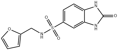 N-(furan-2-ylmethyl)-2-oxo-1,3-dihydrobenzimidazole-5-sulfonamide Structural