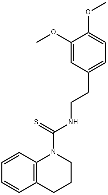 N-[2-(3,4-dimethoxyphenyl)ethyl]-3,4-dihydro-2H-quinoline-1-carbothioamide Structural