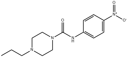 N-(4-nitrophenyl)-4-propylpiperazine-1-carboxamide Structural