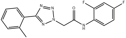 N-(2,4-difluorophenyl)-2-[5-(2-methylphenyl)tetrazol-2-yl]acetamide Structural