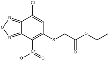 ethyl 2-[(7-chloro-4-nitro-2,1,3-benzoxadiazol-5-yl)sulfanyl]acetate Structural