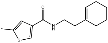 N-[2-(cyclohexen-1-yl)ethyl]-5-methylthiophene-3-carboxamide Structural