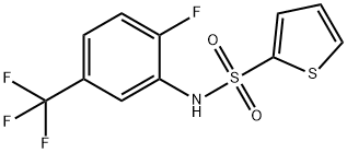 N-[2-fluoro-5-(trifluoromethyl)phenyl]thiophene-2-sulfonamide Structural