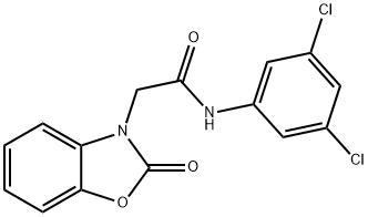 N-(3,5-dichlorophenyl)-2-(2-oxo-1,3-benzoxazol-3-yl)acetamide Structural