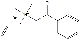 dimethyl-phenacyl-prop-2-enylazanium bromide Structural