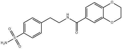 N-[2-(4-sulfamoylphenyl)ethyl]-2,3-dihydro-1,4-benzodioxine-6-carboxamide Structural