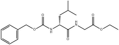 ethyl 2-[[(2R)-4-methyl-2-(phenylmethoxycarbonylamino)pentanoyl]amino]acetate Structural