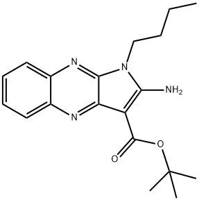 tert-butyl 2-amino-1-butylpyrrolo[3,2-b]quinoxaline-3-carboxylate Structural