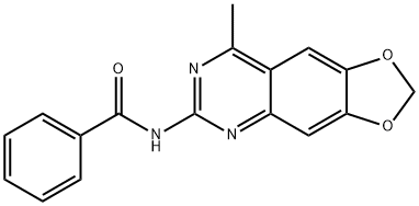 N-(8-methyl-[1,3]dioxolo[4,5-g]quinazolin-6-yl)benzamide Structural