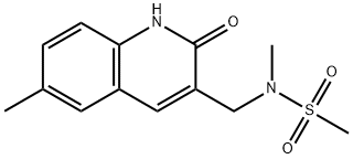 N-methyl-N-[(6-methyl-2-oxo-1H-quinolin-3-yl)methyl]methanesulfonamide Structural