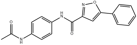 N-(4-acetamidophenyl)-5-phenyl-1,2-oxazole-3-carboxamide Structural