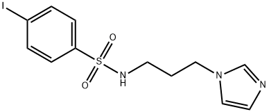 N-(3-imidazol-1-ylpropyl)-4-iodobenzenesulfonamide Structural