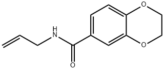 N-prop-2-enyl-2,3-dihydro-1,4-benzodioxine-6-carboxamide Structural