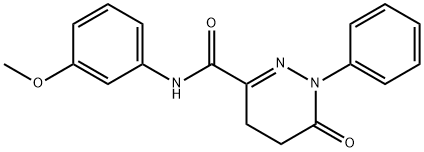 N-(3-methoxyphenyl)-6-oxo-1-phenyl-4,5-dihydropyridazine-3-carboxamide Structural