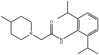 N-[2,6-di(propan-2-yl)phenyl]-2-(4-methylpiperidin-1-yl)acetamide Structural