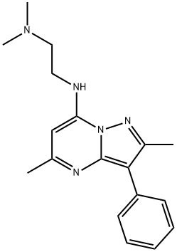 N-(2,5-dimethyl-3-phenylpyrazolo[1,5-a]pyrimidin-7-yl)-N',N'-dimethylethane-1,2-diamine Structural