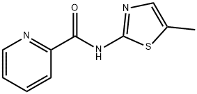 N-(5-methyl-1,3-thiazol-2-yl)pyridine-2-carboxamide Structural
