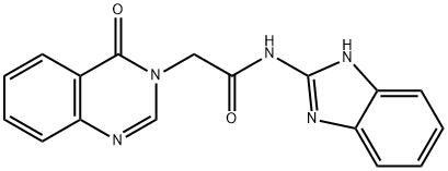 N-(1H-benzimidazol-2-yl)-2-(4-oxoquinazolin-3-yl)acetamide Structural