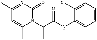 N-(2-chlorophenyl)-2-(4,6-dimethyl-2-oxopyrimidin-1-yl)propanamide Structural