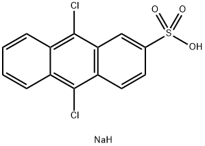 sodium 9,10-dichloroanthracene-2-sulfonate Structural