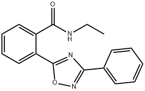 N-ethyl-2-(3-phenyl-1,2,4-oxadiazol-5-yl)benzamide Structural
