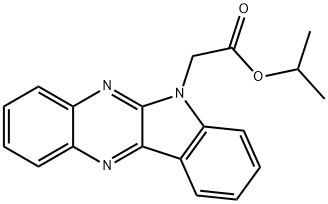 propan-2-yl 2-indolo[3,2-b]quinoxalin-6-ylacetate Structural