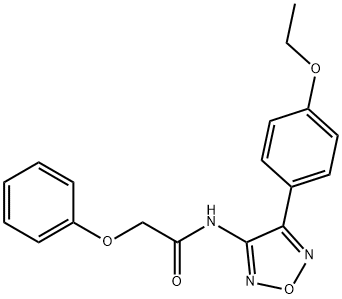 N-[4-(4-ethoxyphenyl)-1,2,5-oxadiazol-3-yl]-2-phenoxyacetamide Structural