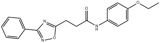 N-(4-ethoxyphenyl)-3-(3-phenyl-1,2,4-oxadiazol-5-yl)propanamide Structural