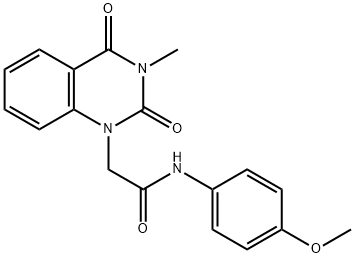 N-(4-methoxyphenyl)-2-(3-methyl-2,4-dioxoquinazolin-1-yl)acetamide Structural
