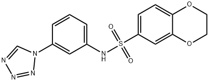 N-[3-(tetrazol-1-yl)phenyl]-2,3-dihydro-1,4-benzodioxine-6-sulfonamide Structural