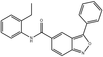 N-(2-ethylphenyl)-3-phenyl-2,1-benzoxazole-5-carboxamide Structural