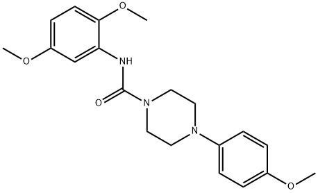 N-(2,5-dimethoxyphenyl)-4-(4-methoxyphenyl)piperazine-1-carboxamide Structural