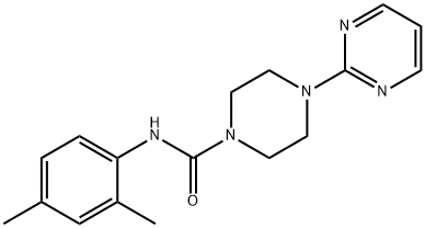N-(2,4-dimethylphenyl)-4-pyrimidin-2-ylpiperazine-1-carboxamide Structural