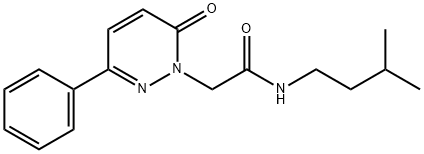 N-(3-methylbutyl)-2-(6-oxo-3-phenylpyridazin-1-yl)acetamide Structural