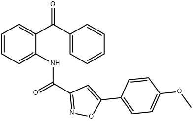 N-(2-benzoylphenyl)-5-(4-methoxyphenyl)-1,2-oxazole-3-carboxamide Structural