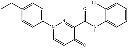 N-(2-chlorophenyl)-1-(4-ethylphenyl)-4-oxopyridazine-3-carboxamide Structural