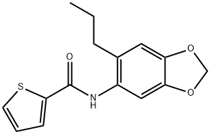 N-(6-propyl-1,3-benzodioxol-5-yl)thiophene-2-carboxamide Structural