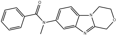 N-(3,4-dihydro-1H-[1,4]oxazino[4,3-a]benzimidazol-8-yl)-N-methylbenzamide Structural
