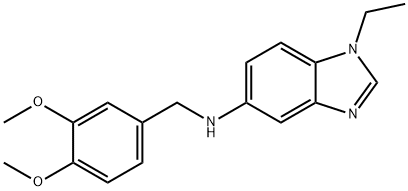 N-[(3,4-dimethoxyphenyl)methyl]-1-ethylbenzimidazol-5-amine Structural