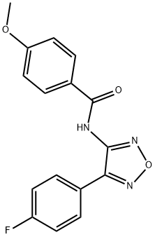 N-[4-(4-fluorophenyl)-1,2,5-oxadiazol-3-yl]-4-methoxybenzamide Structural