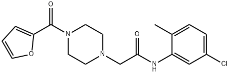 N-(5-chloro-2-methylphenyl)-2-[4-(furan-2-carbonyl)piperazin-1-yl]acetamide Structural