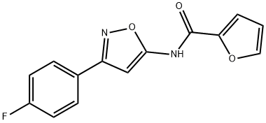 N-[3-(4-fluorophenyl)-1,2-oxazol-5-yl]furan-2-carboxamide Structural