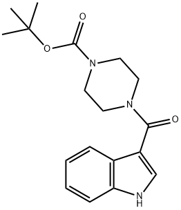 tert-butyl 4-(1H-indole-3-carbonyl)piperazine-1-carboxylate Structural