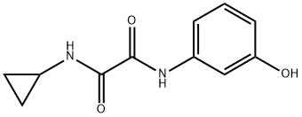 N-cyclopropyl-N'-(3-hydroxyphenyl)oxamide Structural